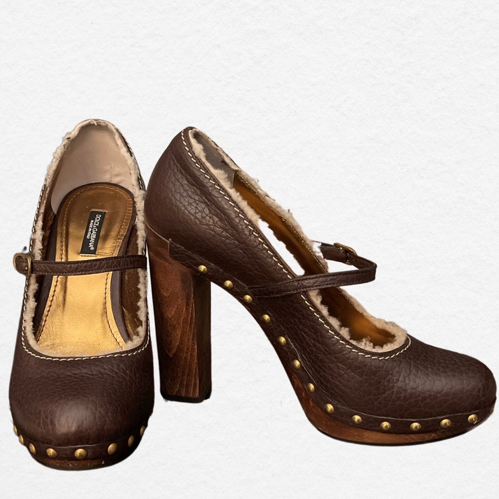 Dolce & Gabbana Mary Jane Heels In Box